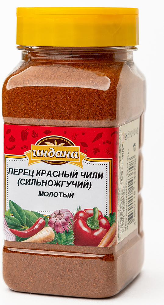 Перец красный чили (сильножгучий) молотый Индана 250 г./500 мл. , с ...