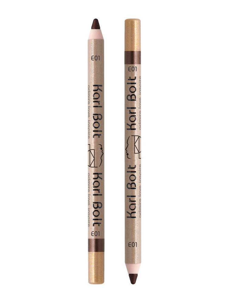 KARL BOLT Е01 Карандаш Тени-Подводка для Глаз, ВОДОСТОЙКИЙ ВОСКОВОЙ 24Ч ...