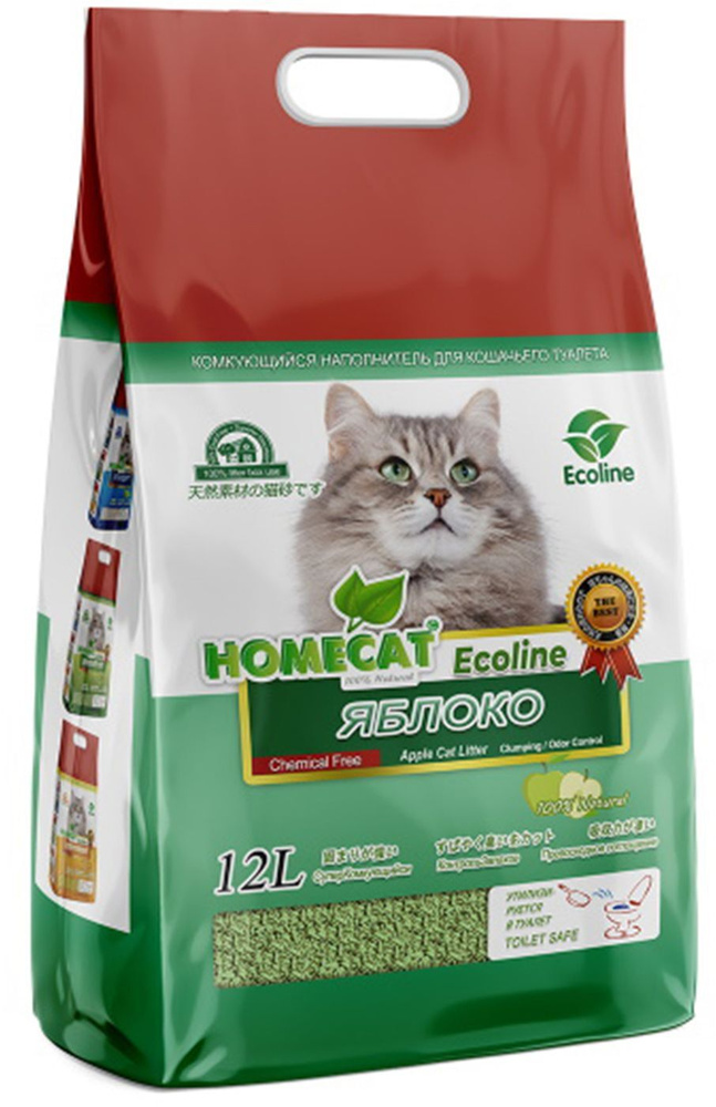 Homecat Наполнитель Соевый Комкующийся 5100г. - купить с доставкой по ...