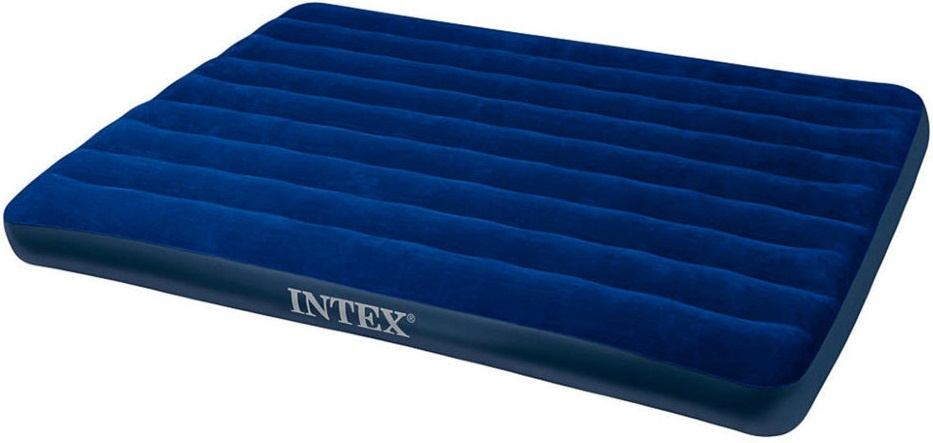 Матрас надувной intex classic downy airbed fiber