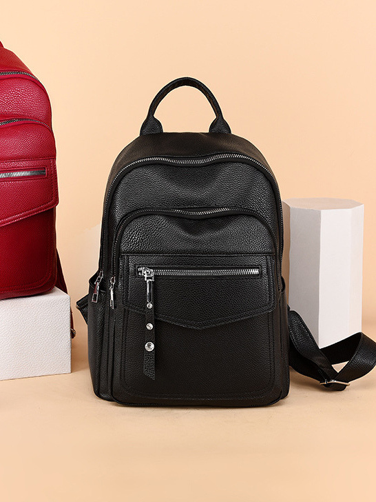 Рюкзак женский кожаный повседневный городской рюкзак для девушки из ...