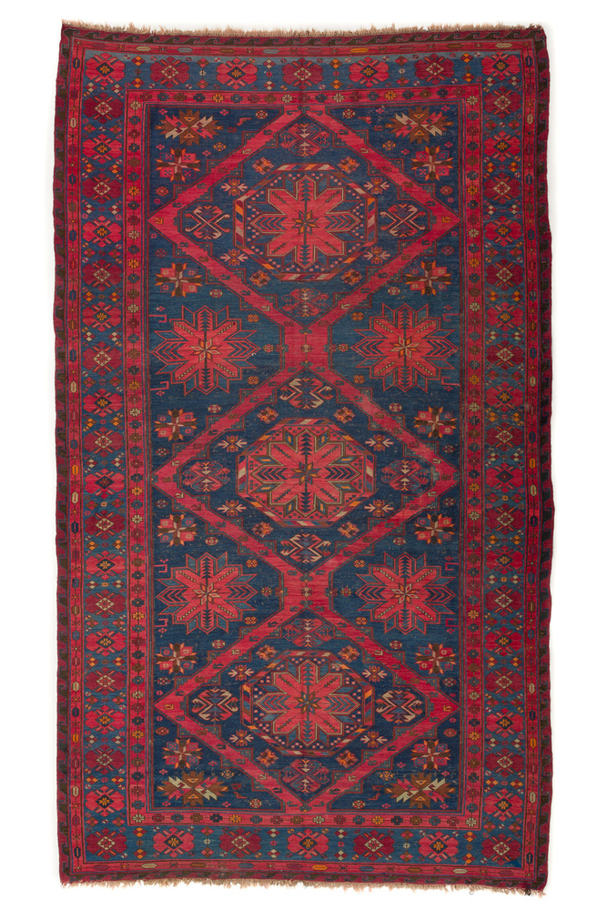 Orazbai Collection Ковер 0 мм абстракция бирюзовый, голубой #1