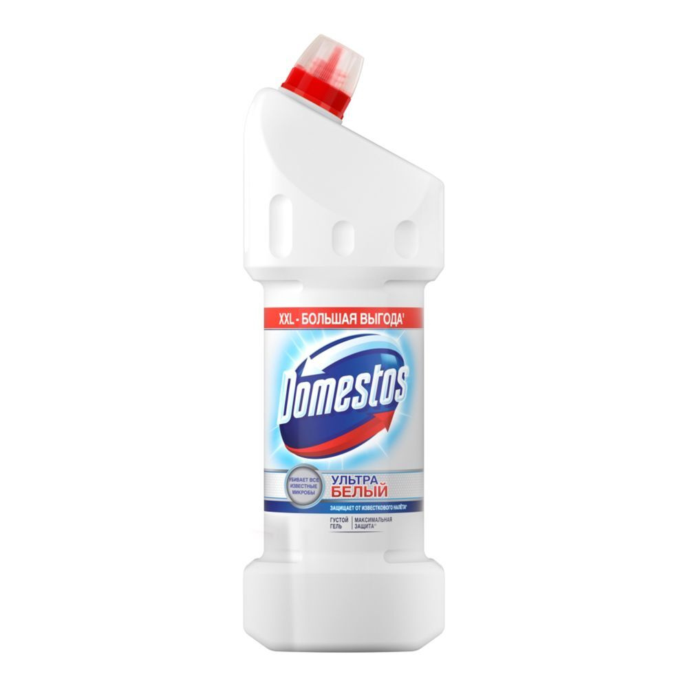 Средство Domestos чистящее для унитаза Ультра Белый 1,5л, 4 шт  #1