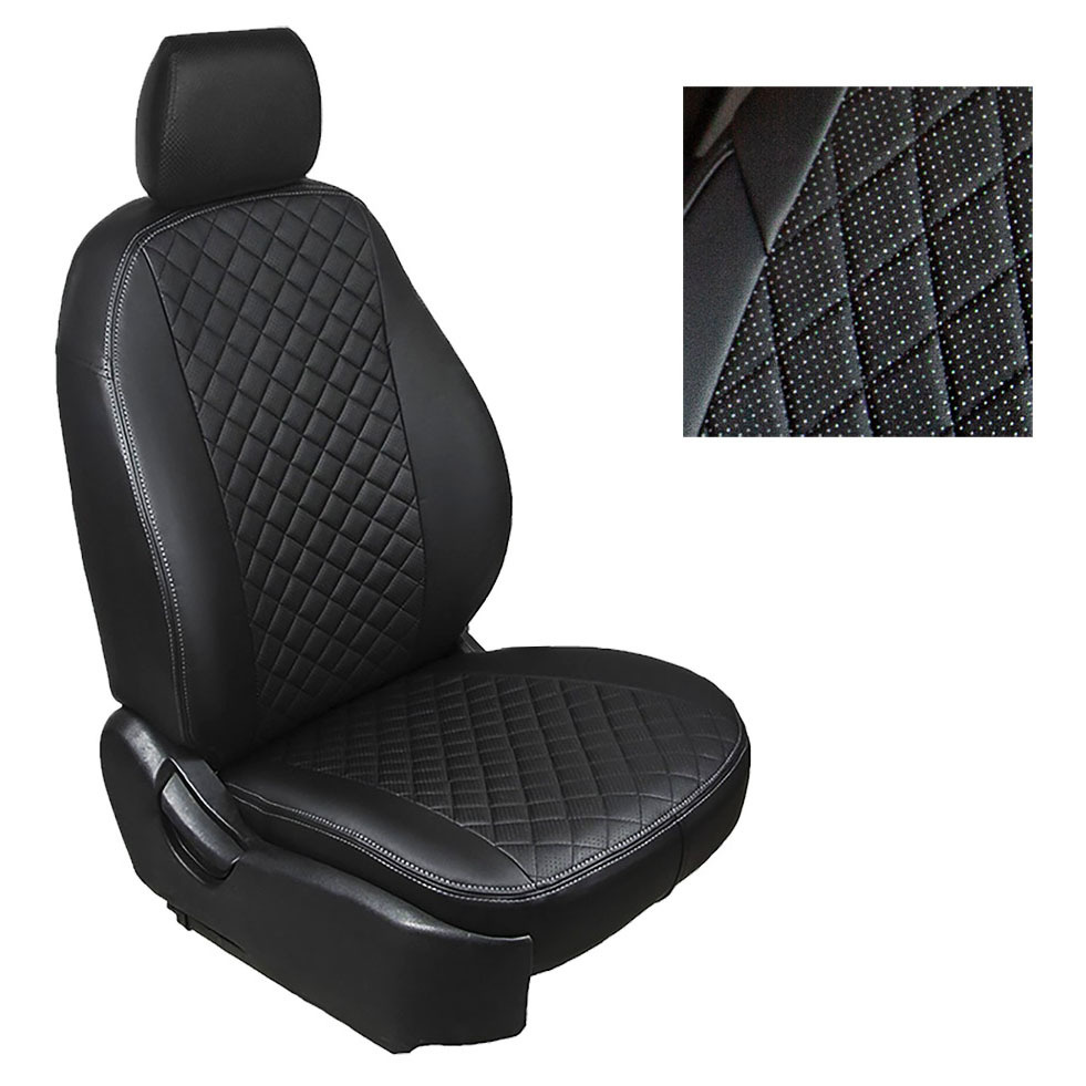 Чехлы из экокожи Ромб Seintex для Ford Focus 2 Ghia/Titanium 2005-2011 ...