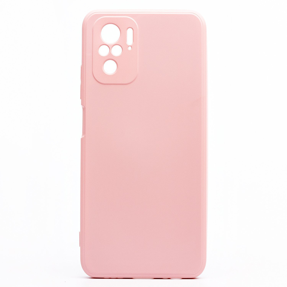 Чехол для Xiaomi Redmi Note 10, Note 10s силиконовый Soft Touch 2 <светло-розовый> #1