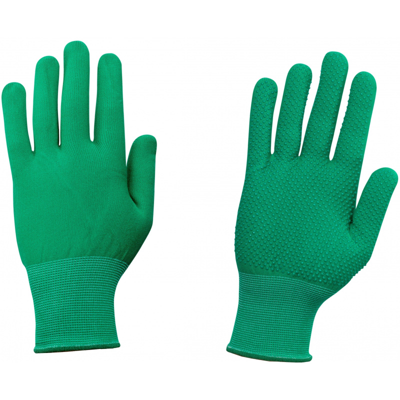 Перчатки защитные нейлоновые с ПВХ (размер 7/9) #1