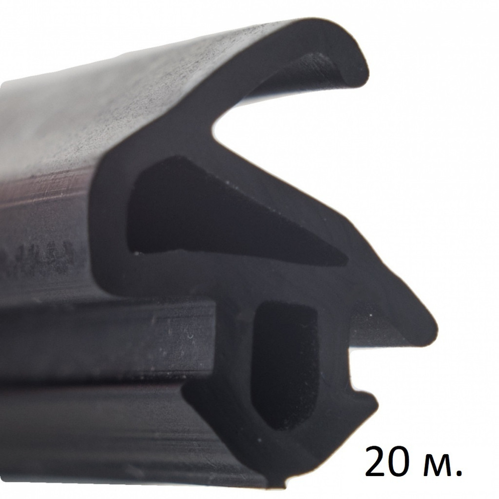 Уплотнитель KBE228 для пластиковых окон (рама-створка) черный, 20 метров  #1