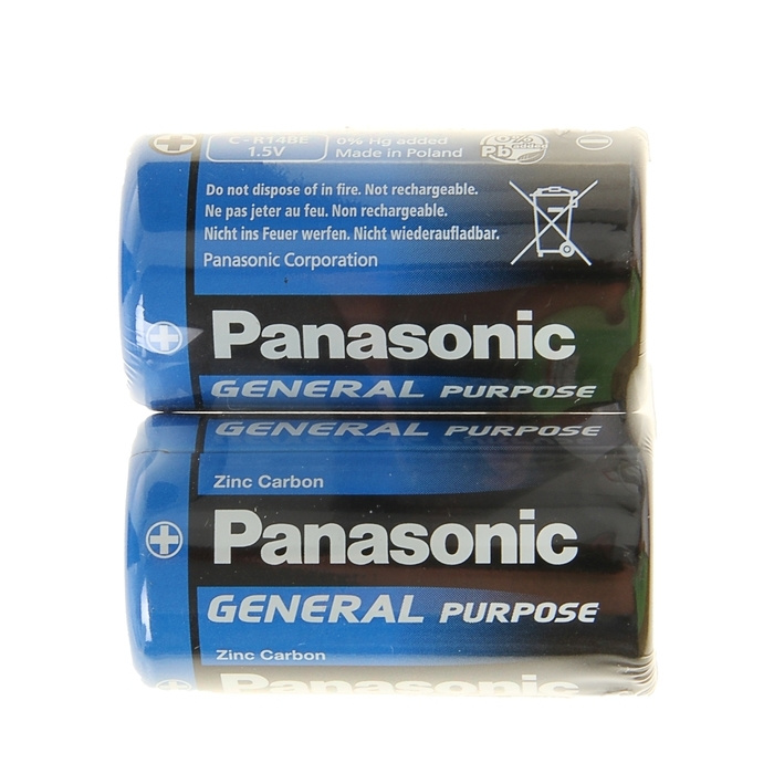 Батарейка солевая Panasonic General Purpose, спайка, 2 шт. #1