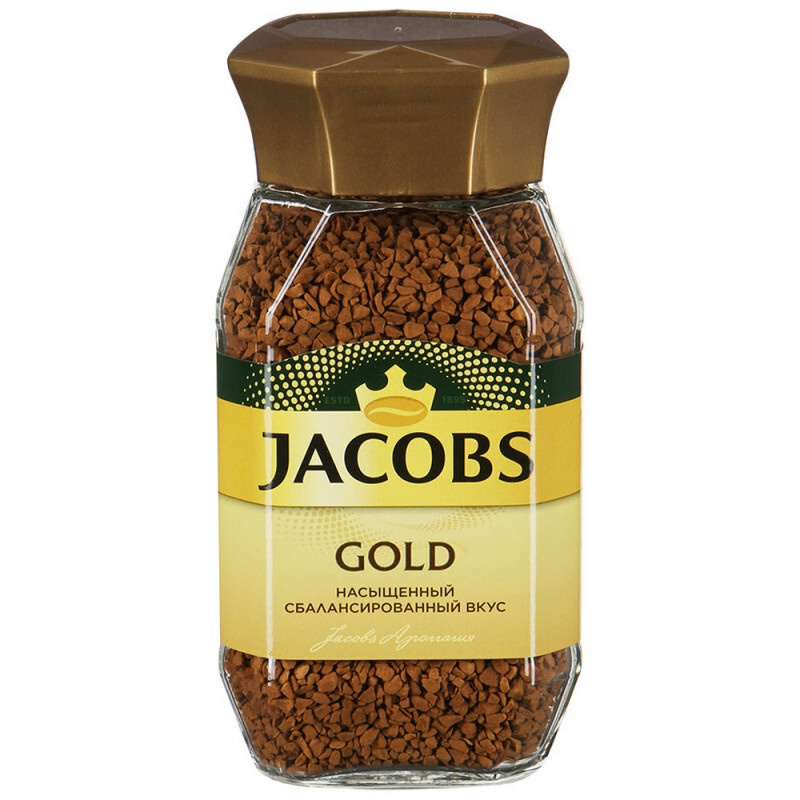 Кофе Jacobs Gold натуральный, растворимый, сублимированный, 95 грамм ...
