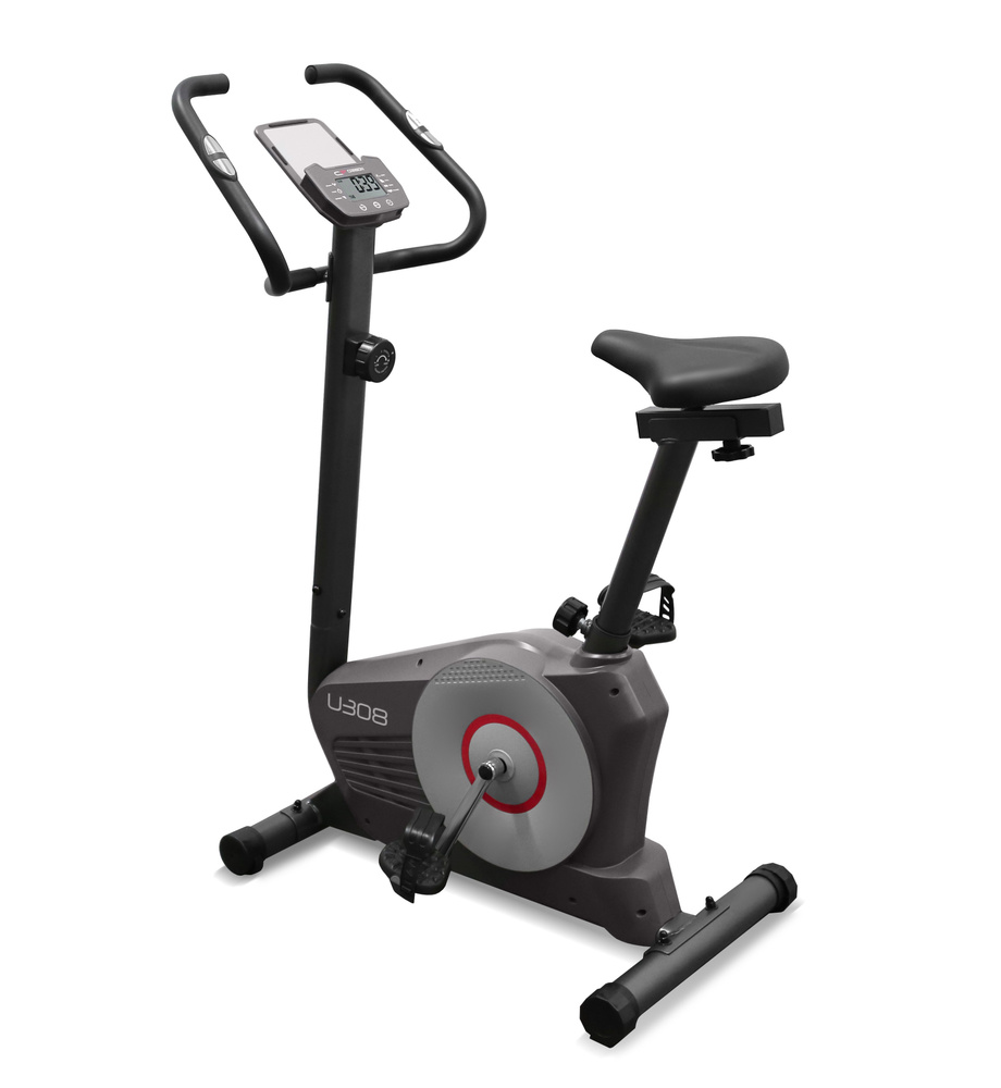 CARBON FITNESS Велотренажер U308, для дома, до 130 кг, 8 уровней нагрузки,  маховик 6 кг