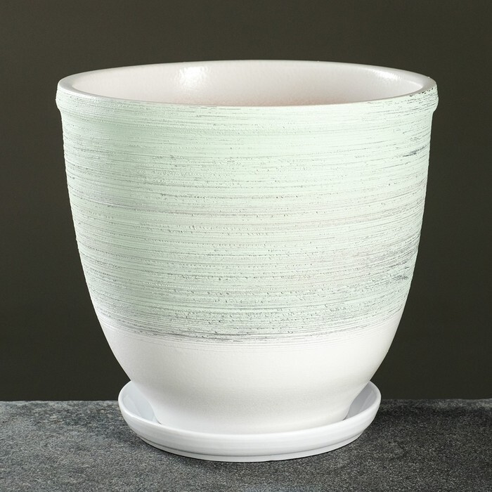 Горшок цветочный "Бабл гам" с поддоном 8л - купить с доставкой по ...