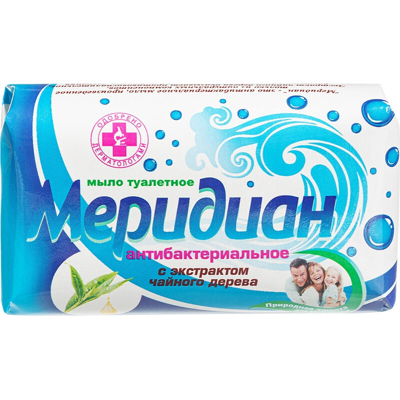 Мыло туалетное 100г Антибактериальное с экстрактом чайного дерева ...