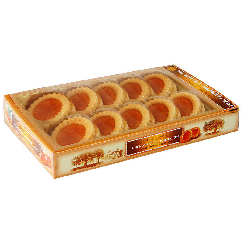 Печенье Бискотти с апельсиновым мармеладом 235г #1