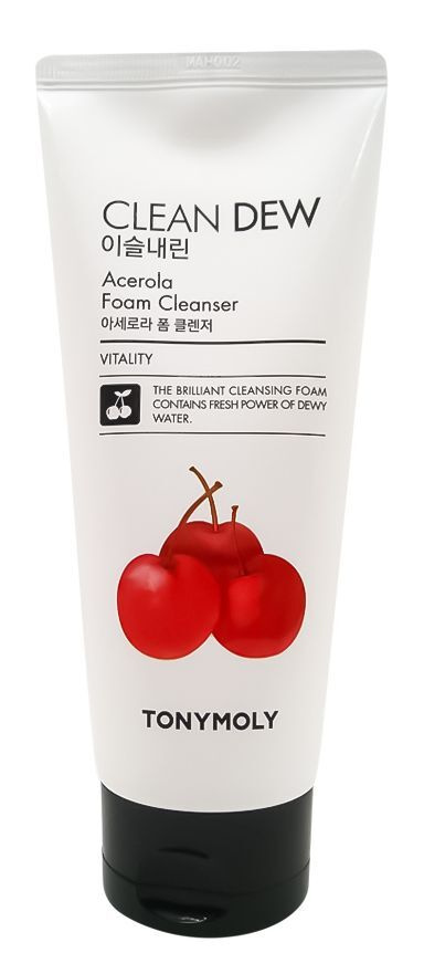 Tony Moly Очищающая пенка для умывания с экстрактом ацелоры Clean Dew Acerola Foam Cleanser, 180 мл  #1