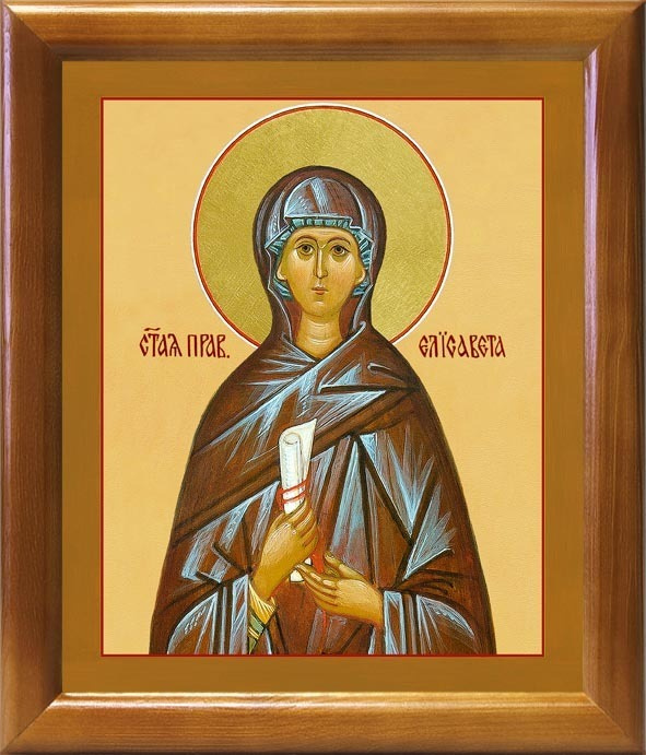 Праведная Елисавета, мать Иоанна Крестителя, икона в рамке 20*23,5 см ...