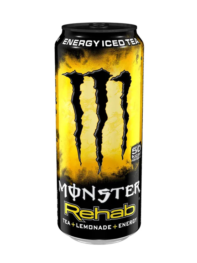 Энергетический напиток Monster Rehab Tea+ Lemonade 500мл / Энергетик Монстр из Европы  #1