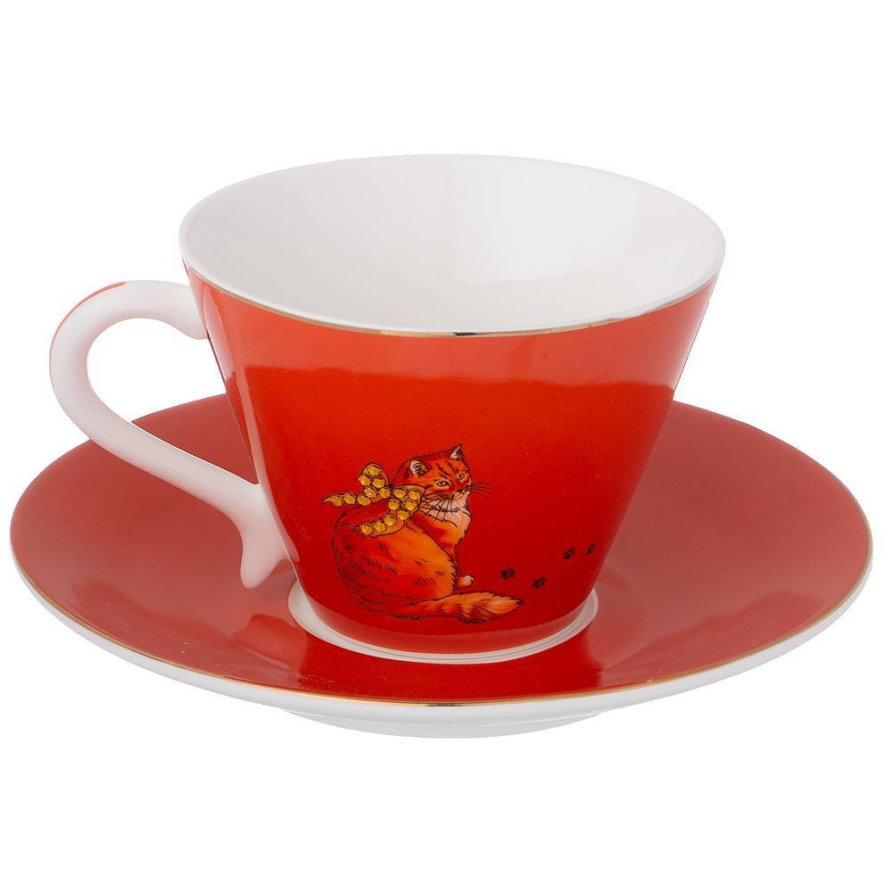 Чайная пара Lefard Crystal "кошка", на 1 перс. - купить по выгодной ...
