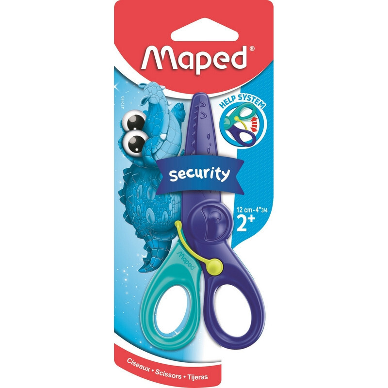  детские Maped KIDIPULSE, 12 см, пластик.лезвия, блистер 472110 .