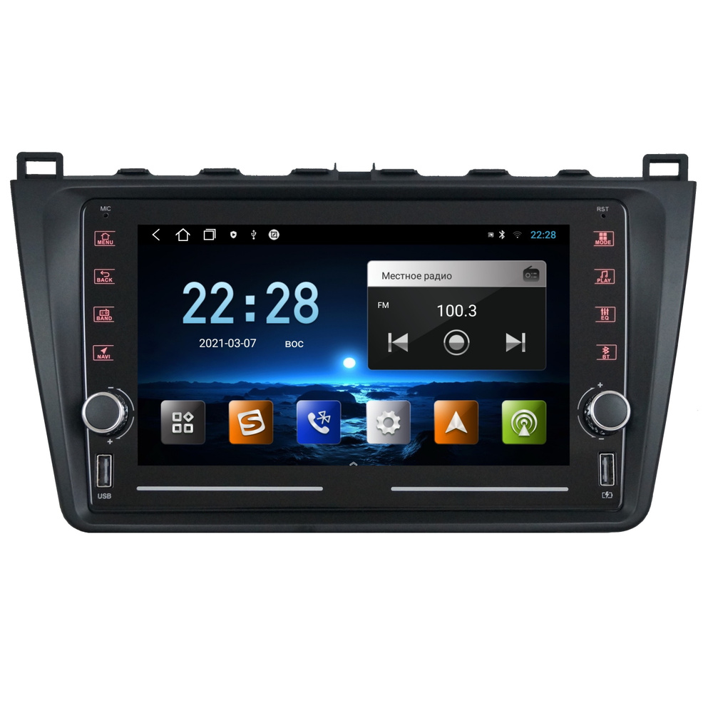 Магнитола R320 Мазда 6 2008-2012 Mazda 6 GH - Android 12 - IPS экран2 DIN -  купить в интернет-магазине OZON с доставкой по России (512595460)