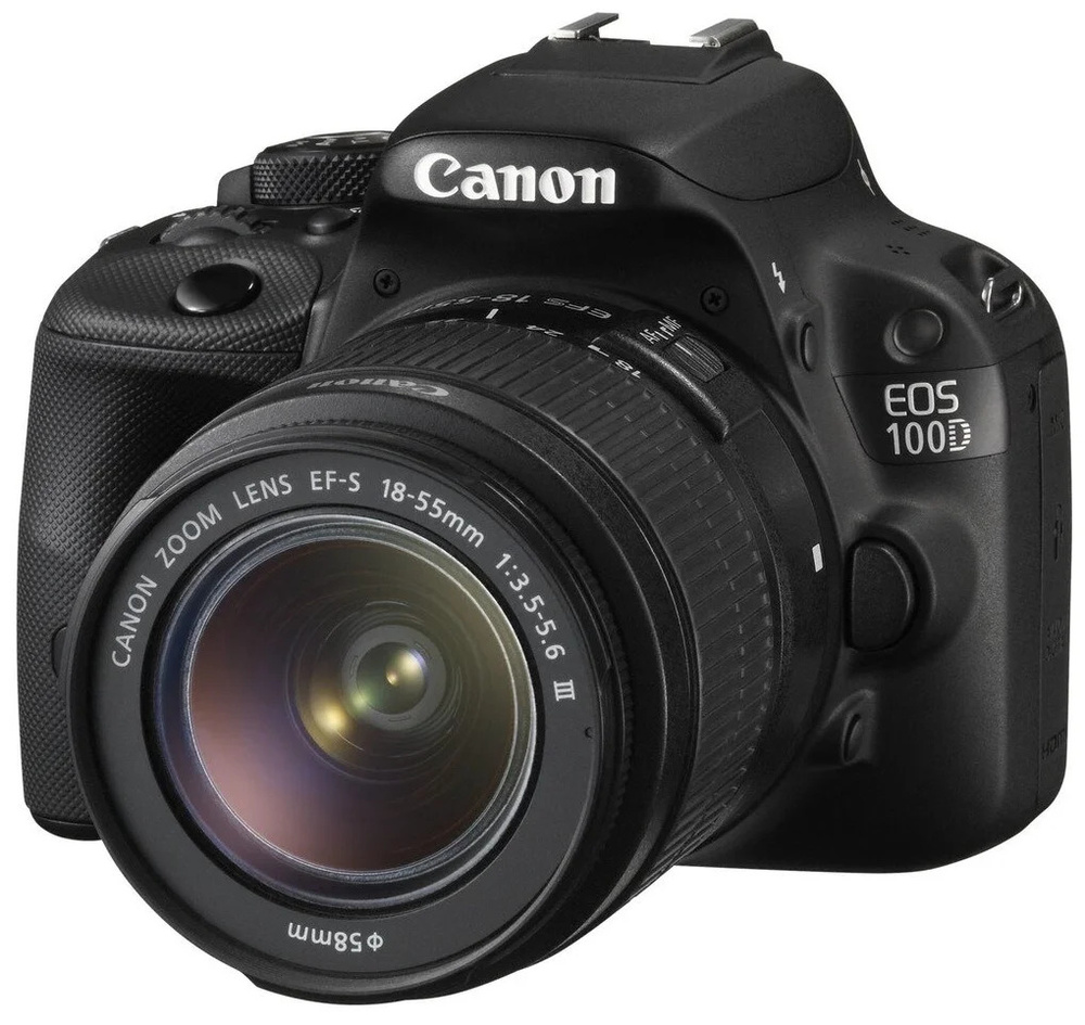Фотоаппарат Canon EOS 100D Kit EF-S 18-55mm f/3.5-5.6 DC III, черный #1