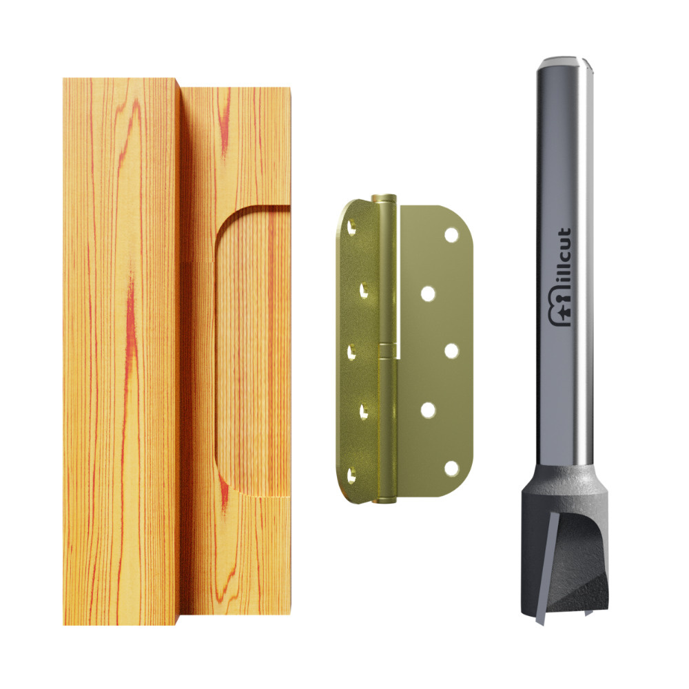 Концевая Пазовая, Прямая Фреза MillCut для врезки петель D-12x15x80 S-8 ...