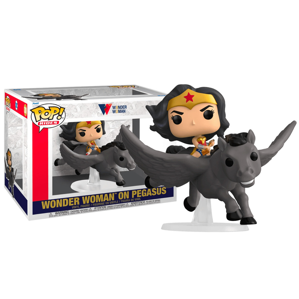 Чудо-женщина верхом на Пегасе / Фигурка Funko POP! Rides DC Wonder Woman 80th: Wonder Woman on Pegasus #1