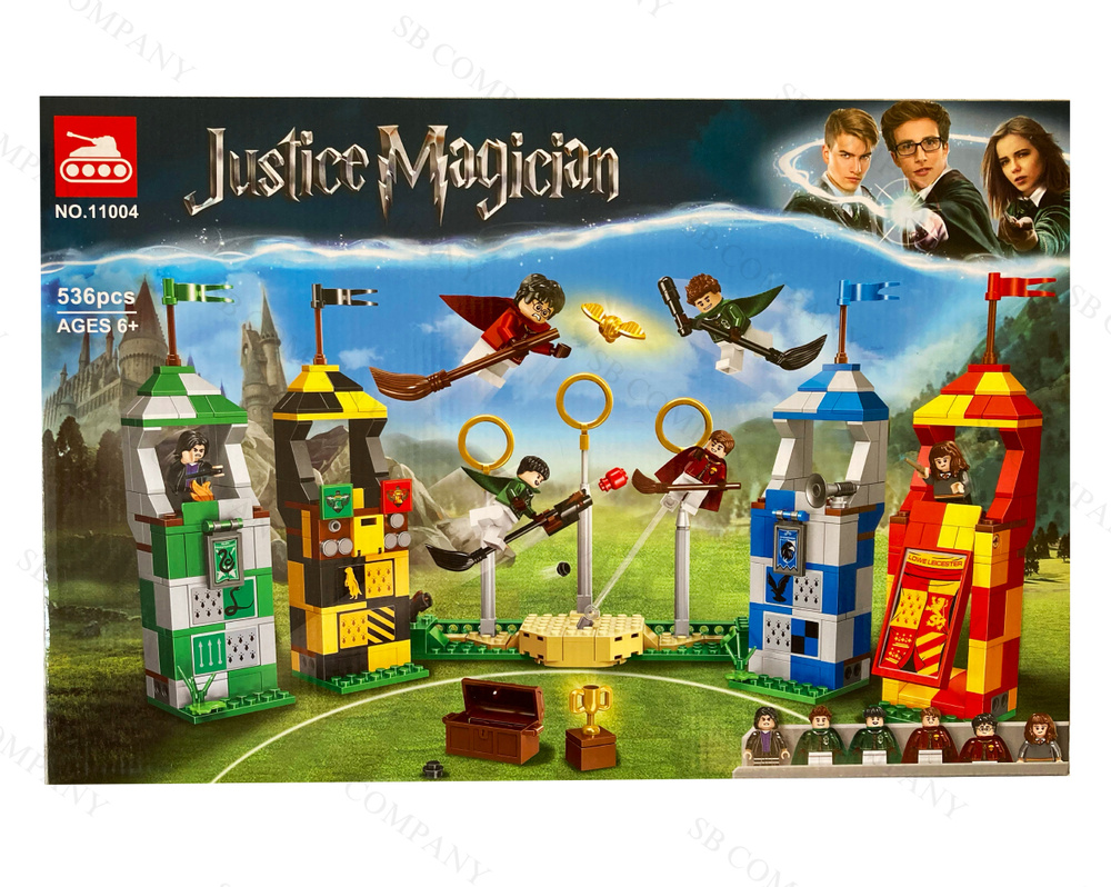 Конструктор Justice Magician Гарри Поттер Матч по Квиддичу 11004 / Harry  Potter / 536 деталей / Конструктор для мальчиков / Конструктор для девочек  / Конструктор для детей - купить с доставкой по выгодным ценам в  интернет-магазине OZON (528163840)