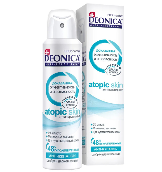 Дезодорант-спрей гипоаллергенный Deonica PROpharma Atopic Skin 150 мл ...