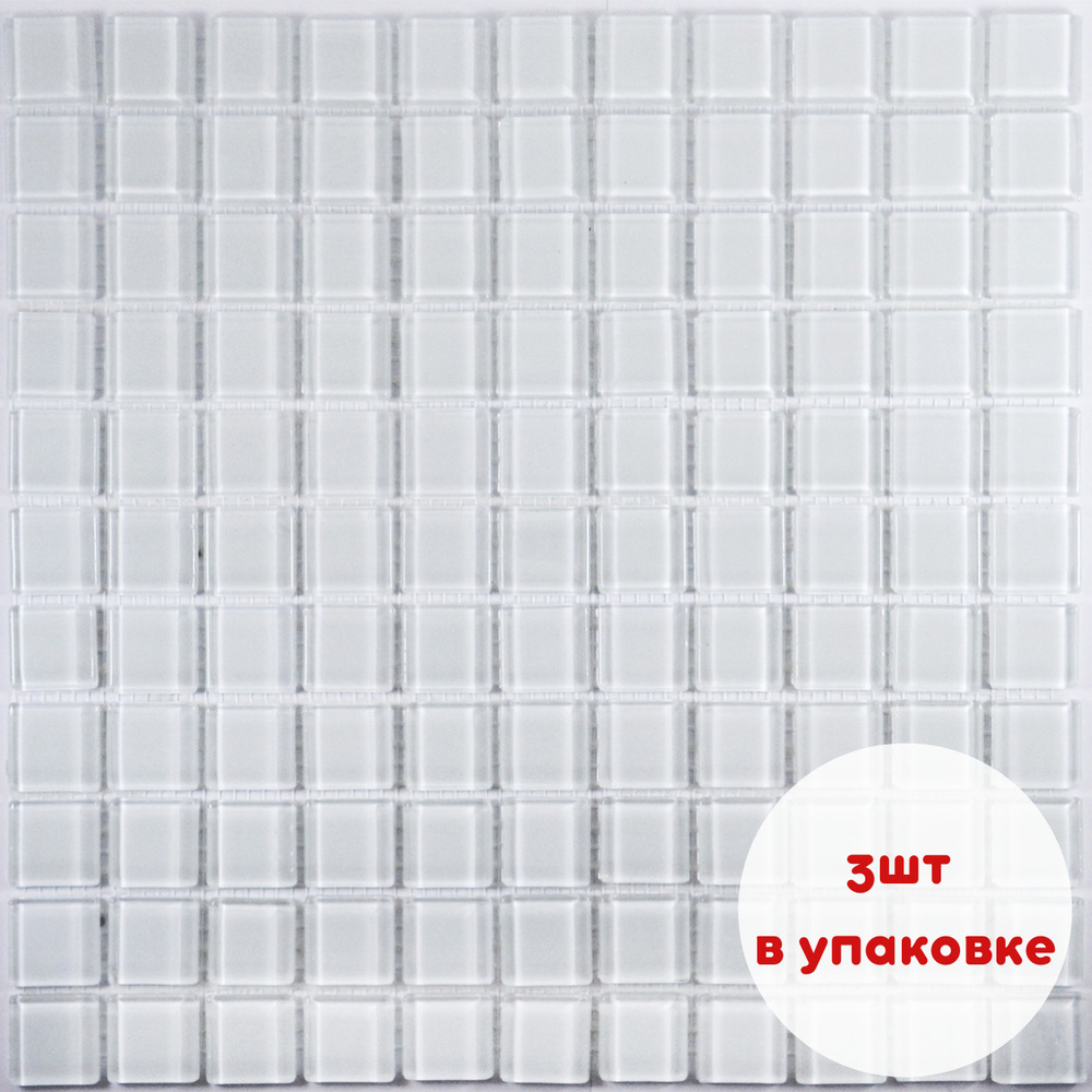Плитка мозаика Мозаика Стеклянная Glassy / ЦЕНА ЗА 3 ПЛИТКИ / мозайка ...