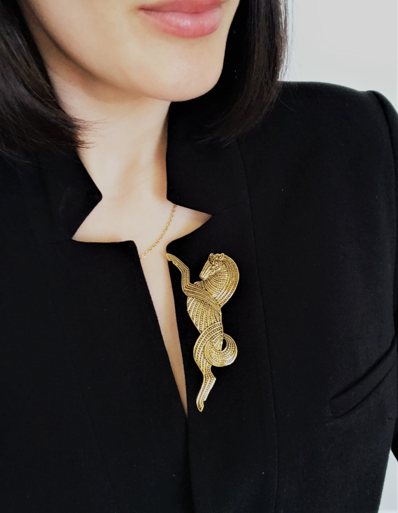 Брошь "Лошадь". Бижутерия. Брошь. Брошь-подвеска. Стильные украшения ...