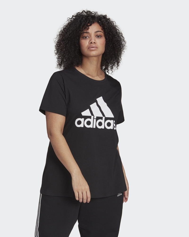 Adidas logo cheap tee womens