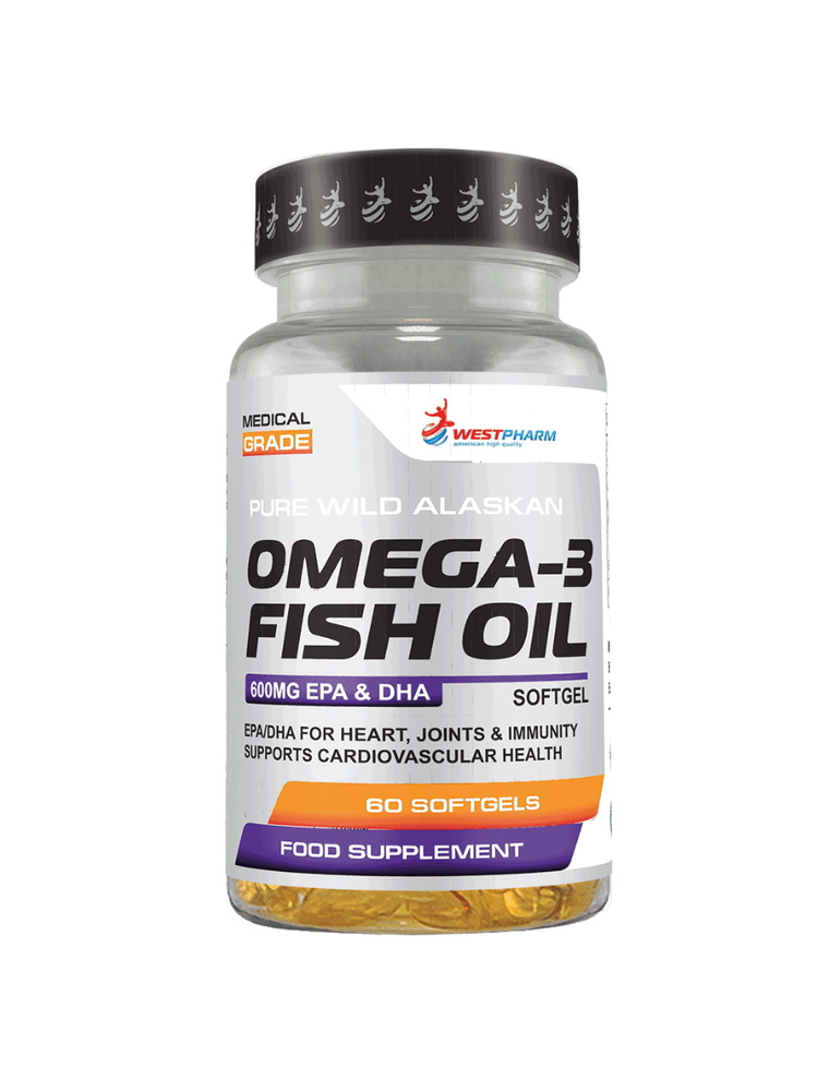 Westpharm / Omega-3 Fish Oil / Омега 3 / Рыбий жир / 60 капсул #1