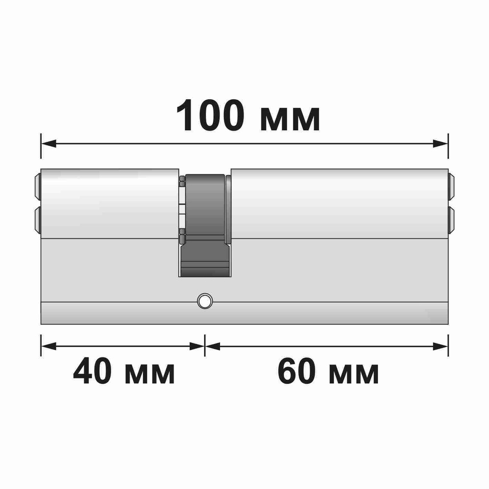 Личинка замка (цилиндр) Vantage P 100(40x60) Sn к/к #1