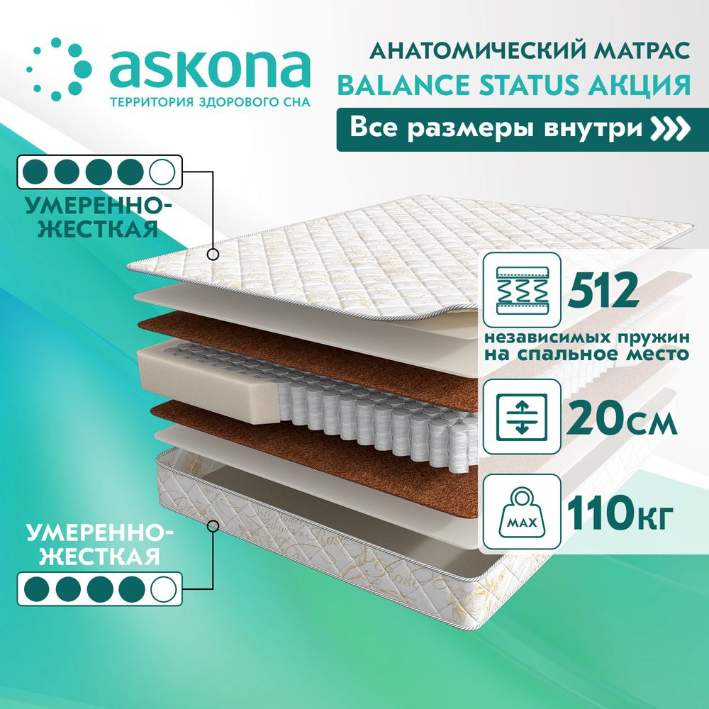 Матрас askona balance status 90x200