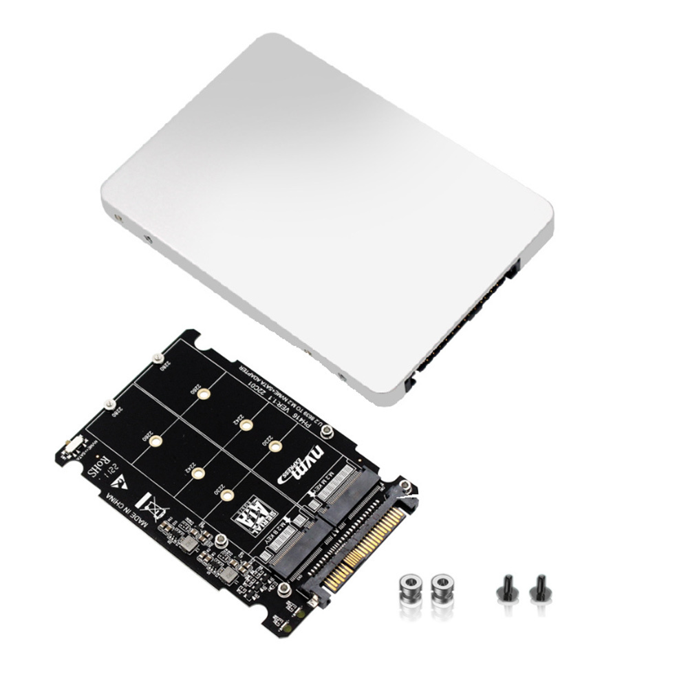 Адаптер M.2 SSD-U.2 2in1 M.2 NVMe и SATA-Bus NGFF SSD-адаптер PCI-E U.2 ...
