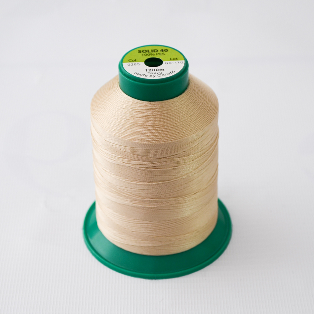 Нитки SOLID 40 артикул 0265 1200м БЕЖЕВЫЙ #1