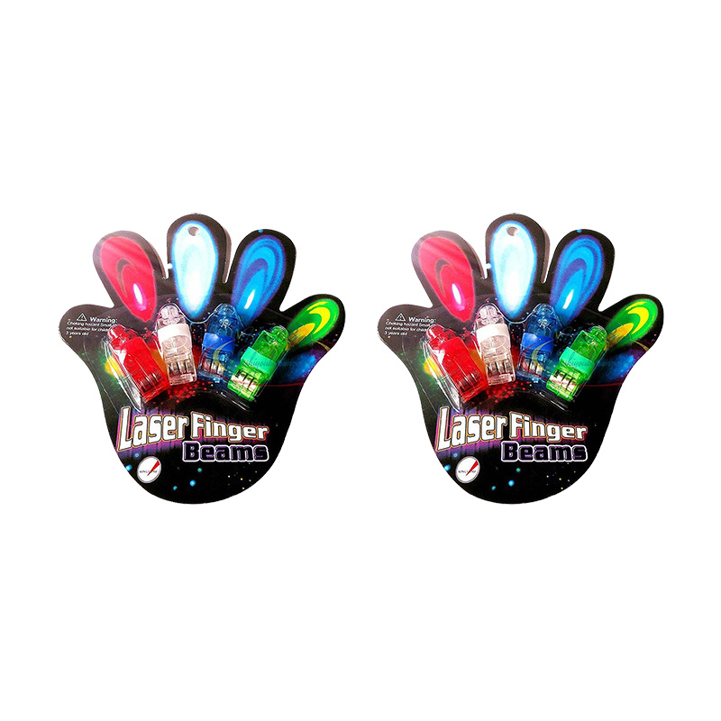 Насадки на палец лазерные светящиеся "Laser Finger Beams" лазер (2 набора по 4 шт.)  #1