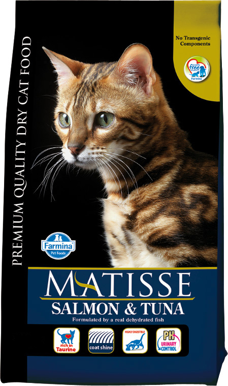 Корм Farmina Matisse Salmon & Tuna для взрослых кошек, лосось и тунец ...