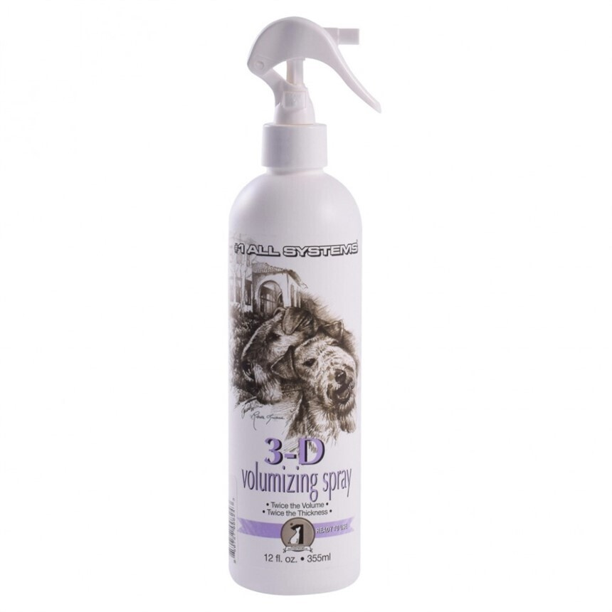 #1 All systems 3D Volumizing spray- спрей для увеличения объема шерсти 355мл  #1