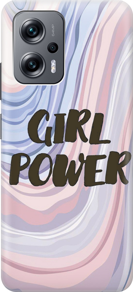 Силиконовый чехол Сила девочек! на Poco X4 GT / Xiaomi Redmi Note 11T ...