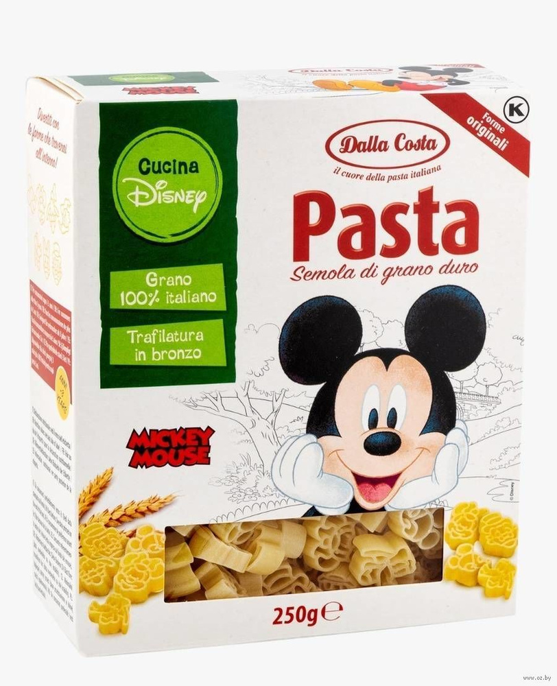 Макаронные изделия для детей Dalla Costa Фигурные Disney Микки Маус 250 ...