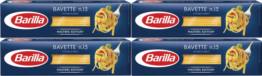 Макаронные изделия Barilla Bavette No 13 Спагетти, комплект: 4 упаковки по 450 г  #1