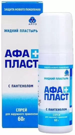 АфаПласт Плюс, жидкий пластырь с пантенолом и серебром, 60 г - купить с ...