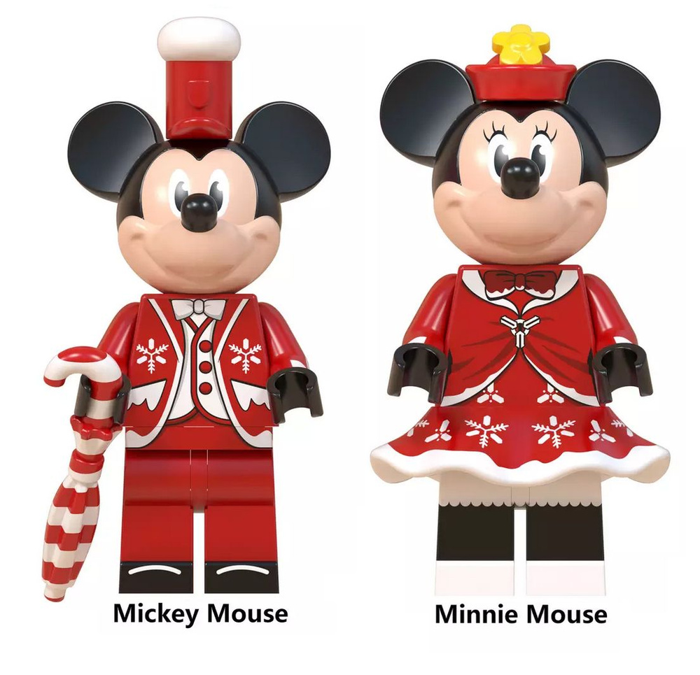 Набор минифигурок Микки Маус, Минни Маус совместимы с конструкторами ...
