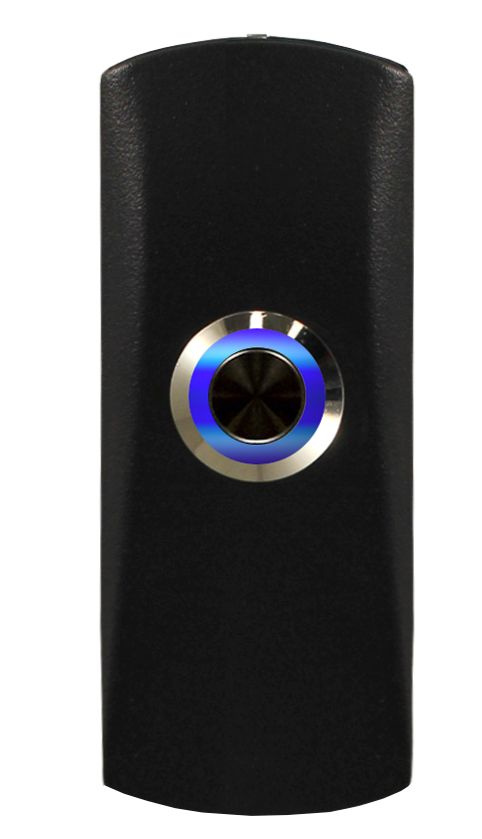 Кнопка выхода TS-CLICK light черная с подсветкой для накладного монтажа ...