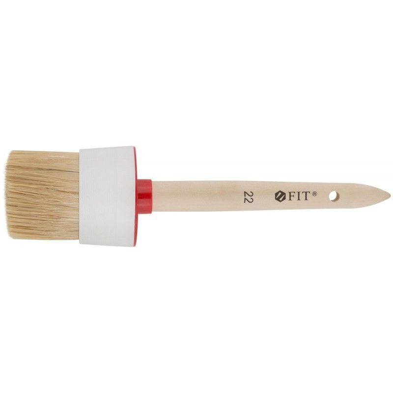 Кисть круглая, натуральная светлая щетина №22 (70 мм) купить по ...