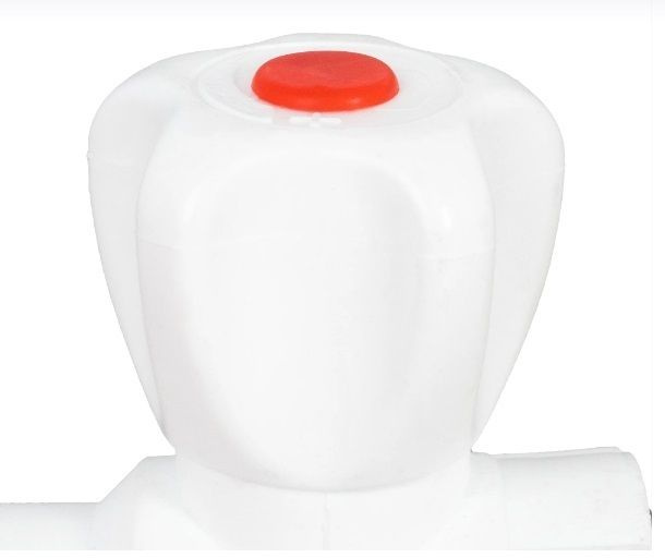 Кран полипропиленовый шаровый прямой для подключения радиатора d20х1/2 ...