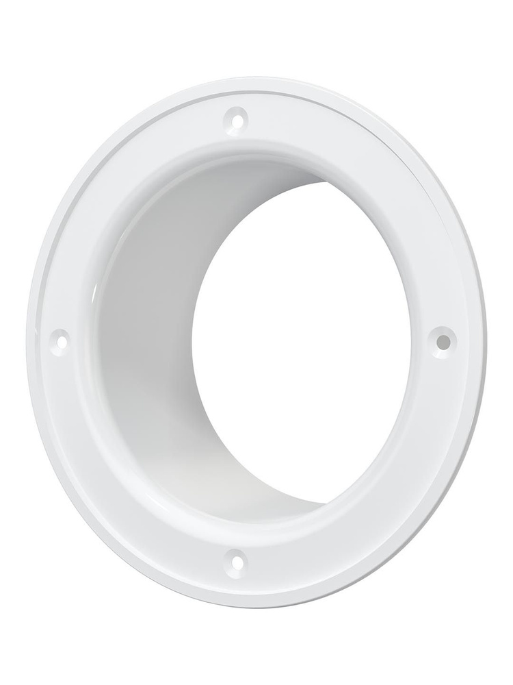 15Ф Фланец круглый вентиляционный, диаметр 150 мм, пластик, белый  #1