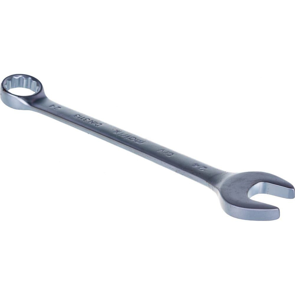 MATRIX Ключ комбинированный, 24 мм, CrV, матовый хром// 15119 #1