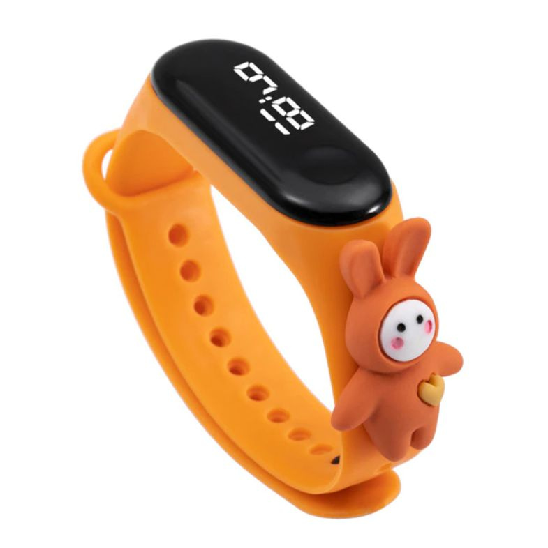 Часы детские электронные / оранжевые - купить с доставкой по выгодным ценам в интернет-магазине OZON (790837290)